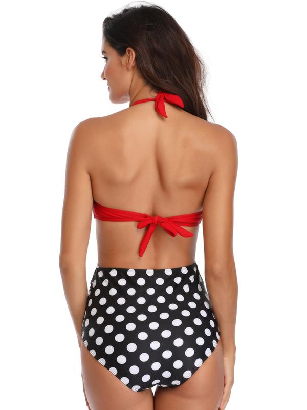Sexy Backless Split-joint One-Piece Swimsuit