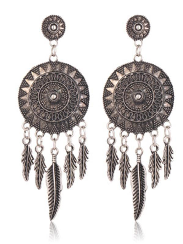 Original Feather Sun Alloy Earring