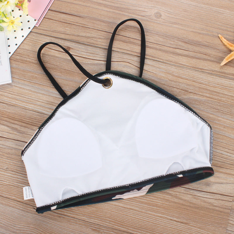 Camouflage print Bikini Swimsuit