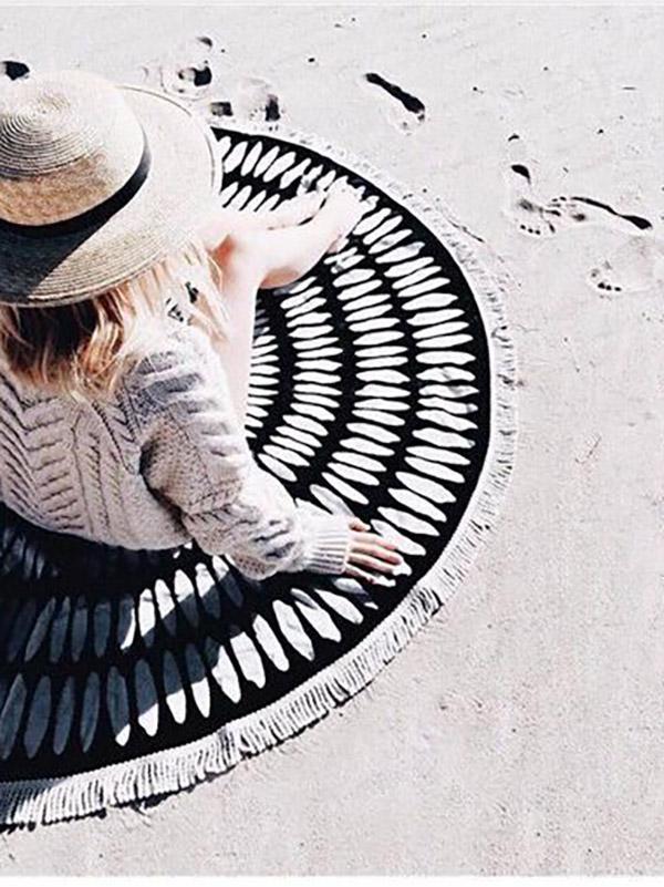 Bohemia Tassels Round Beach Mat Yoga Mat