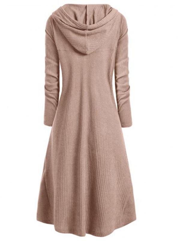 Loose Solid Elasticity Cropped Hoodie Outwears