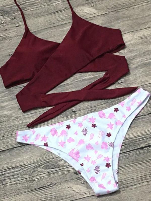 Sexy Bandage Bikinis Swimwear