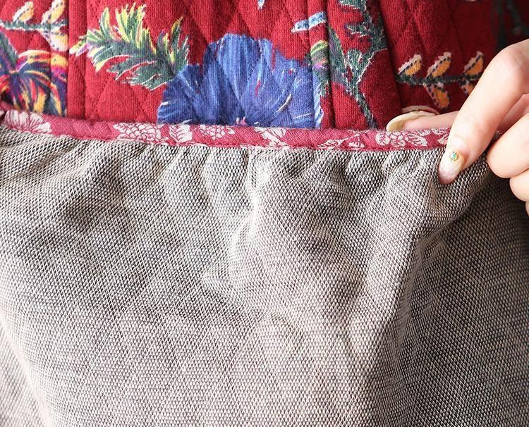 Women Print Casual Loose Cotton Dress