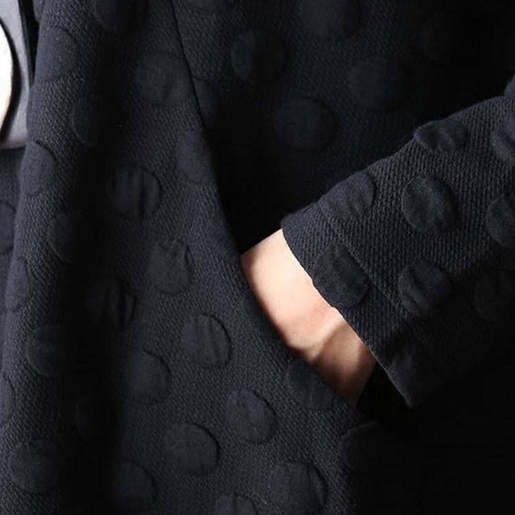 Polka Dot Stretch Cotton Long Sleeved Dress