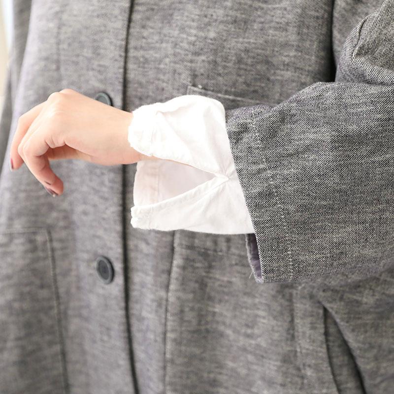 Autumn Winter Women Loose Shoulder Sleeve Overcoat