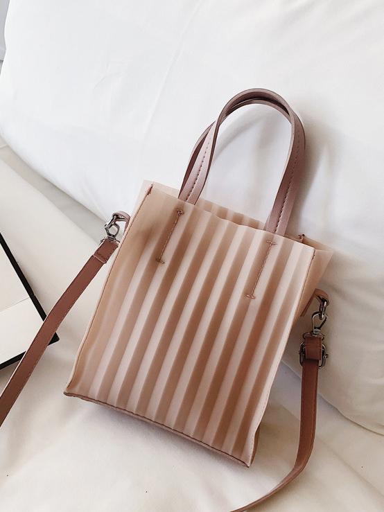 Silica Gel Solid One-shoulder Crossbody Bag