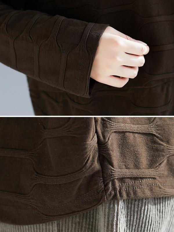 Original Solid High Collar Hoodies&Sweatshirts