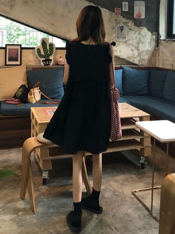 Elegant V-neck Two Wear Before And After Dress