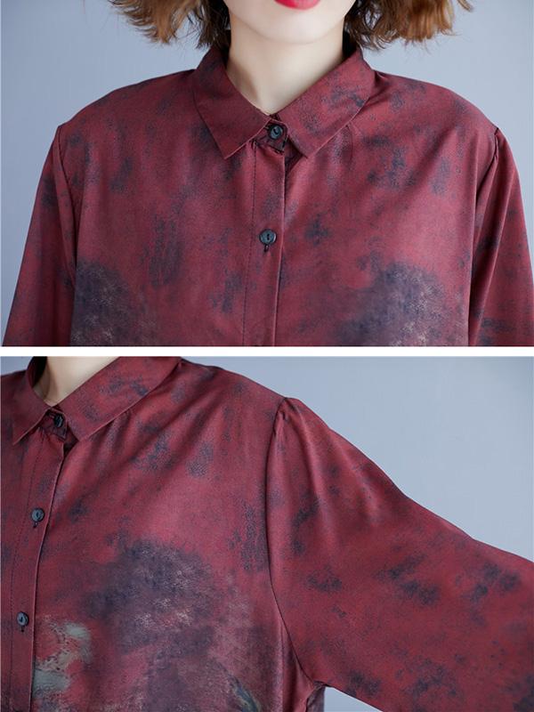 Original Printed Shirt + Wide Leg Pants