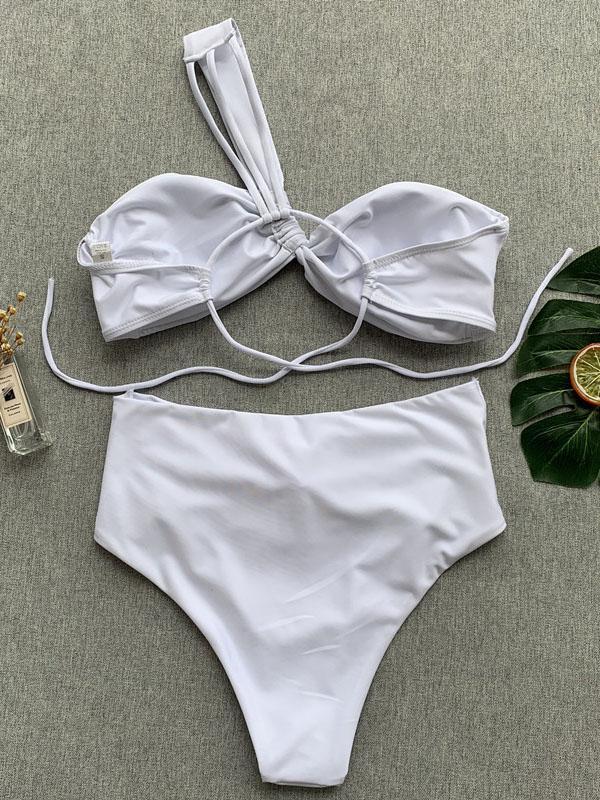 Bandage Lace Up Bikinis Swimwear