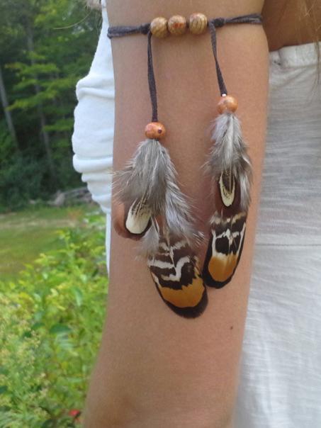 Indian Vintage Feather Arm Chain Accessories
