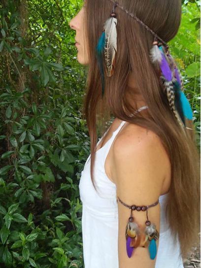 Bohemia Feather Arm Chain Accessories