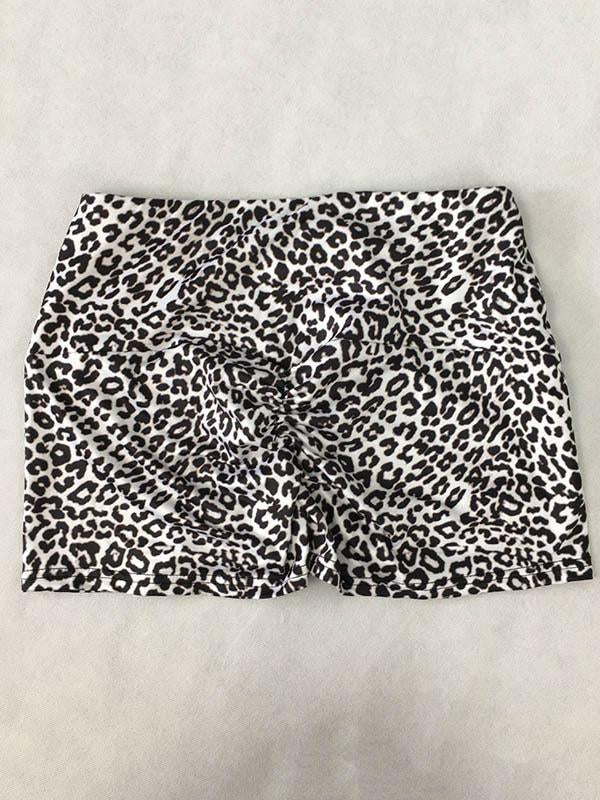 Leopard Printed Short Yoga Suits