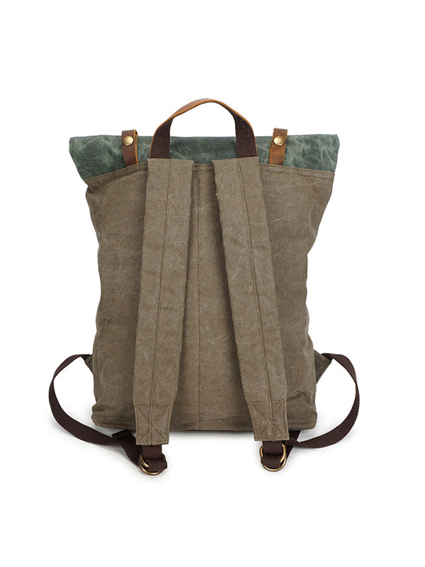 Retro Canvas Waterproof Shoulder Canvas Backpack