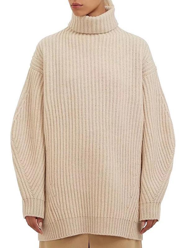 Round Neck Loose Knitting Sweater