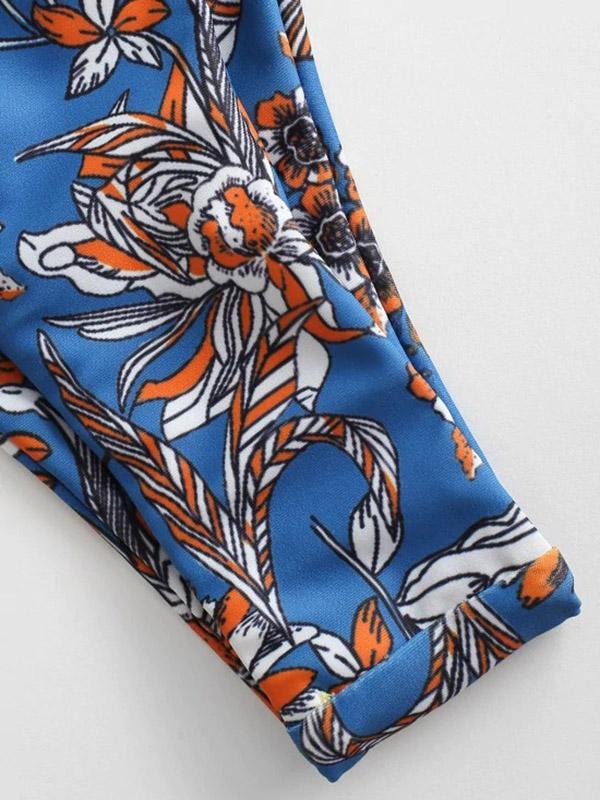 Plain Top Bikinis Swimwear With Headcloth