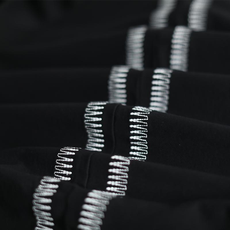 Casual Loose Embroidery Striped Hooded Blouse