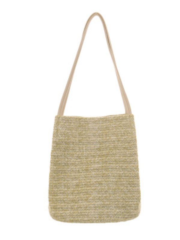 Casual Straw Bag Shoulder Bucket Bag