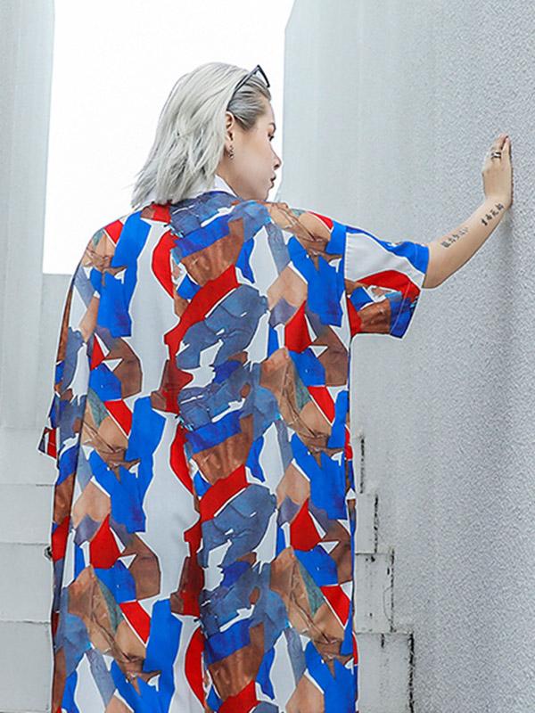 Colorful Cube Long Dress