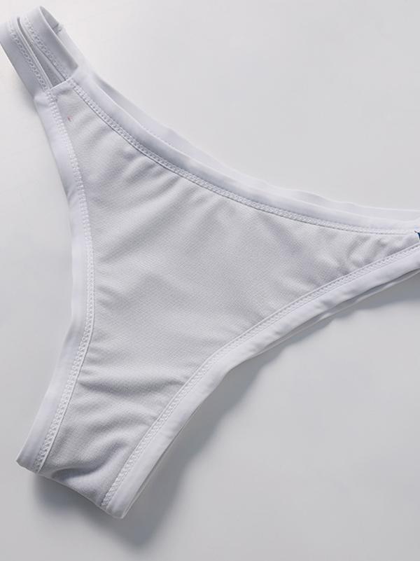 Blue Reverse To White Bikinis Swimwear