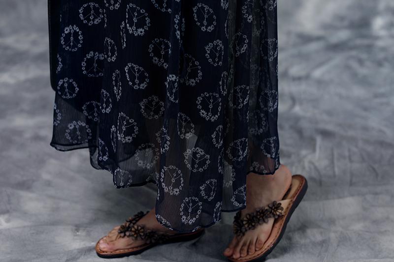 Summer Floral Short Sleeve Blue Casual Two-piece Dress