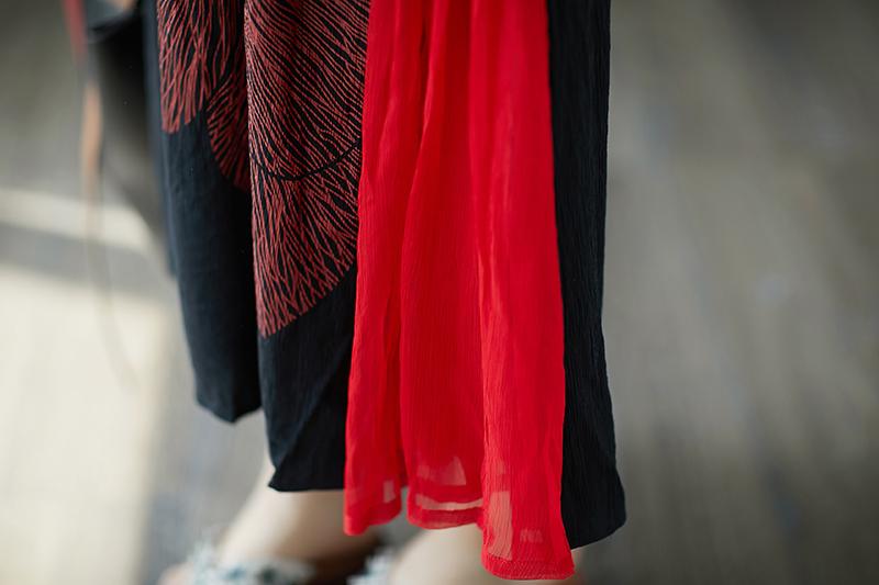 Sleeveless Black Retro Boat Neck Summer Long Dress