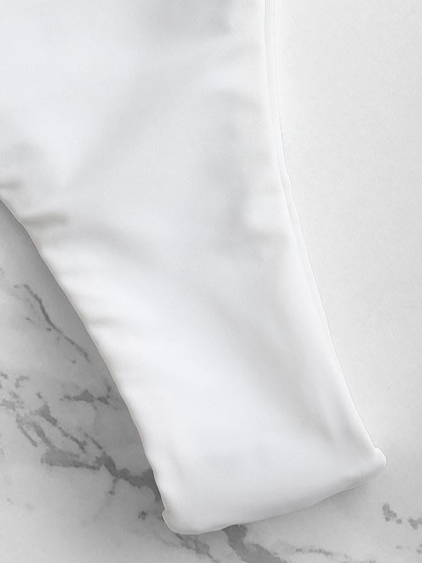 Sexy Drawstring Hollow Split Type Bikini Swimsuit