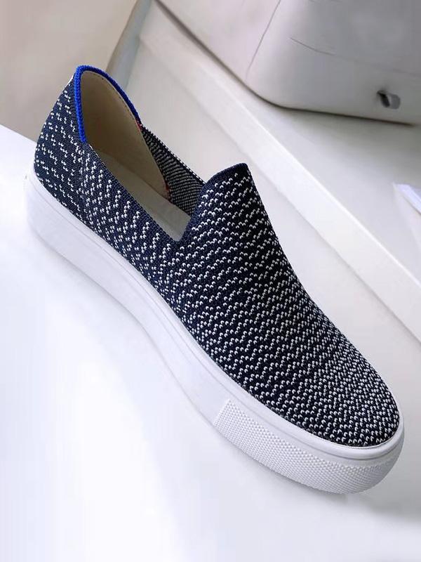 Solid Color Simple Casual Flat Shoes