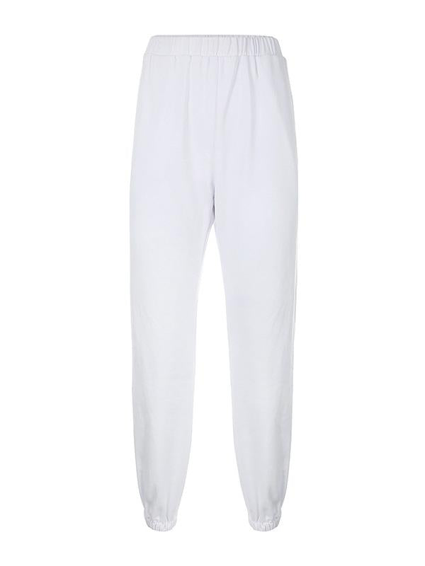Simple Solid Color Athletic Pants