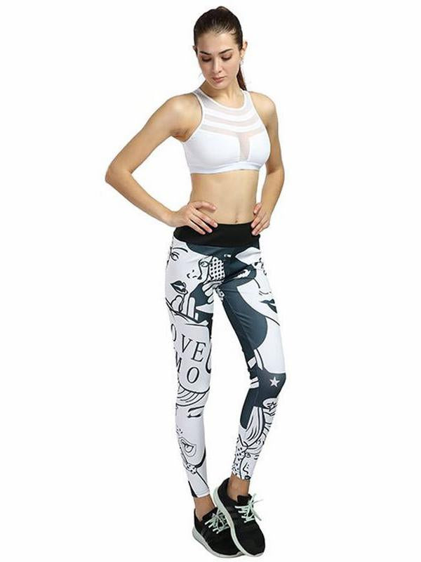 Printed Wrap Yoga Bottoms