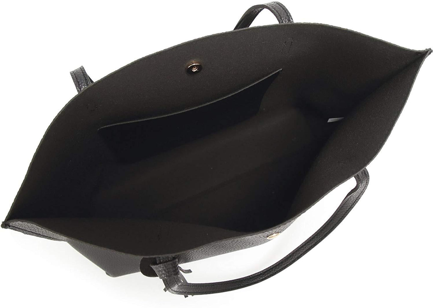 Women's Soft Faux Leather Tote Shoulder Bag from Dreubea, Big Capacity Tassel Handbag