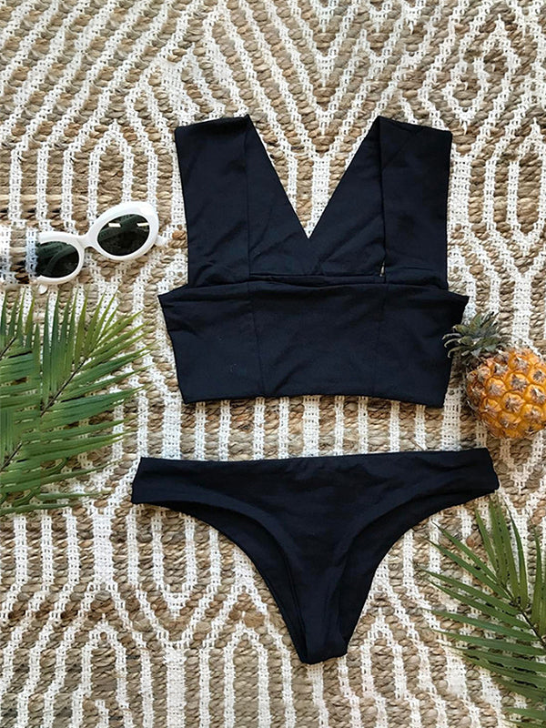 This Love Spahetti-neck Bikini Set