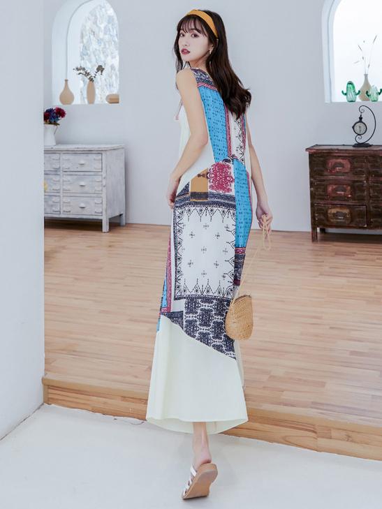 Comfortable Colorful Printed Beach Jumpsuit
