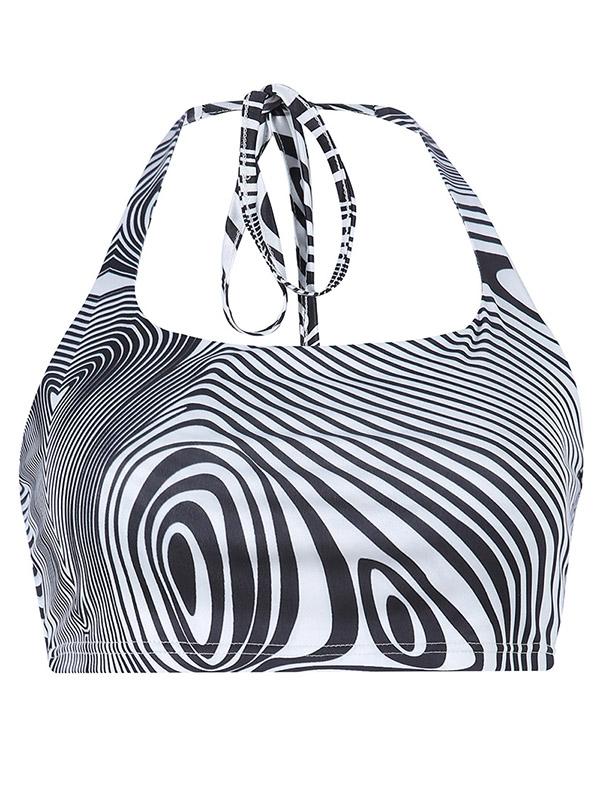 Halterneck Paisley Printed Tanks