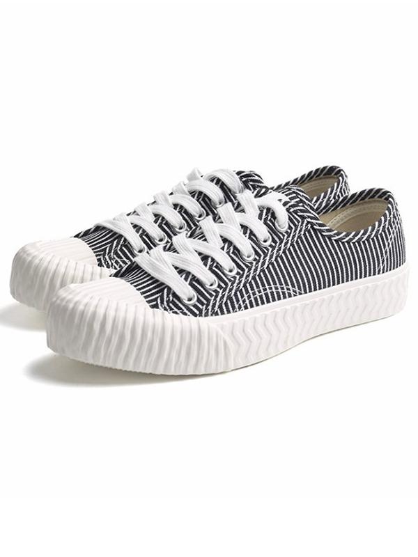 Stripe Canvas Sneaker Casual Shoes