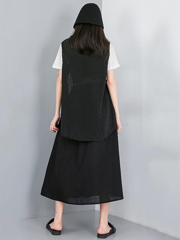 Beaded Split-side Skirt