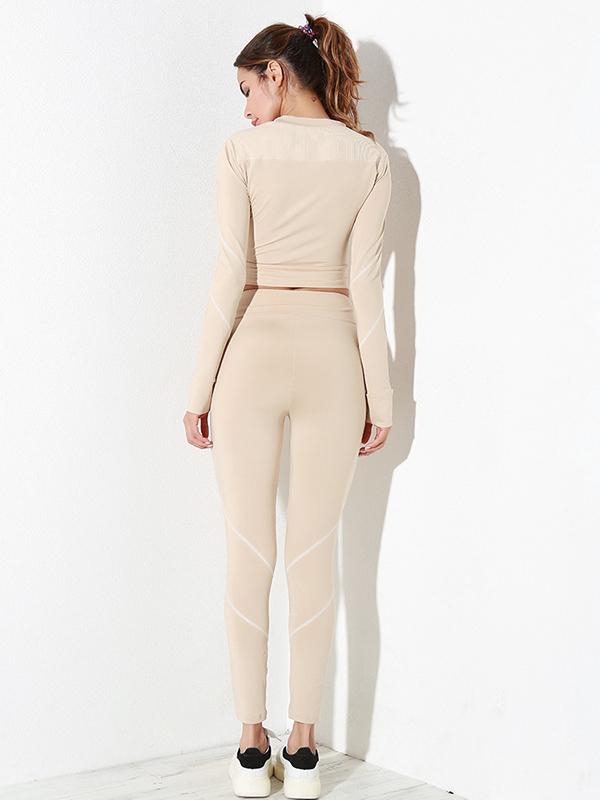 Drawstring Gym Tee And Leggings