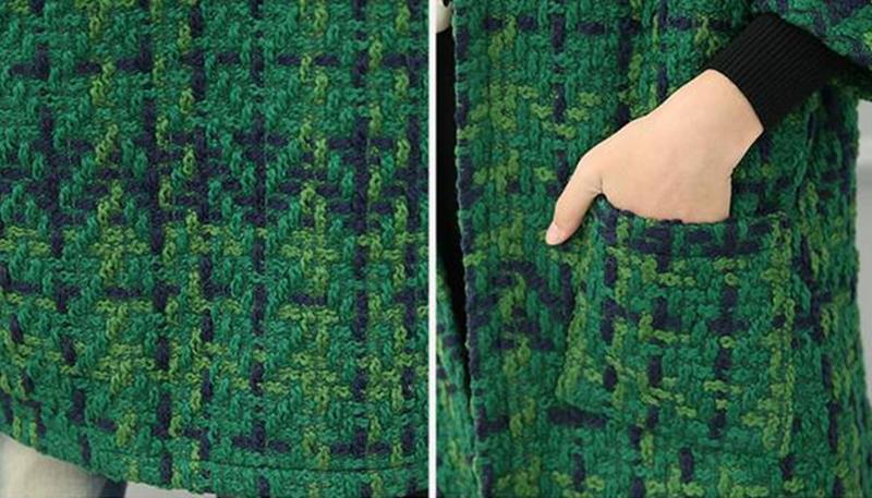 Keep Warm Long Sleeves Cardigan Thick Red Winter Women Coat