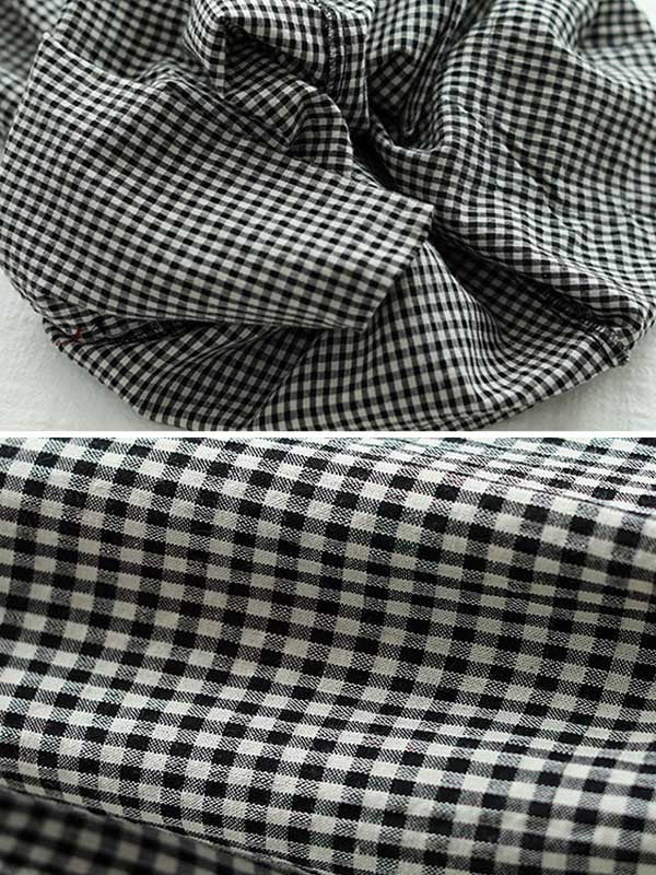 Casual Plaid Cotton Blend Capri-Pants