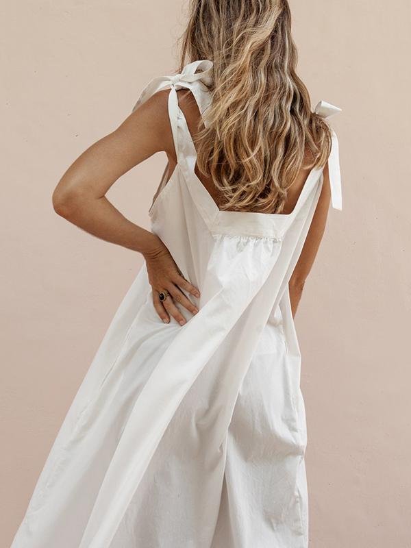 4 Colors Simple Midi Dress