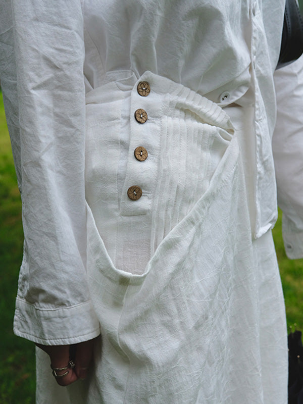 Casual Solid Color Asymmetric Empire Harem Capri-Pants