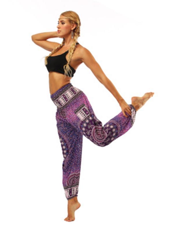 3 Colors Elastic Waist Wide Leg Casual Pants