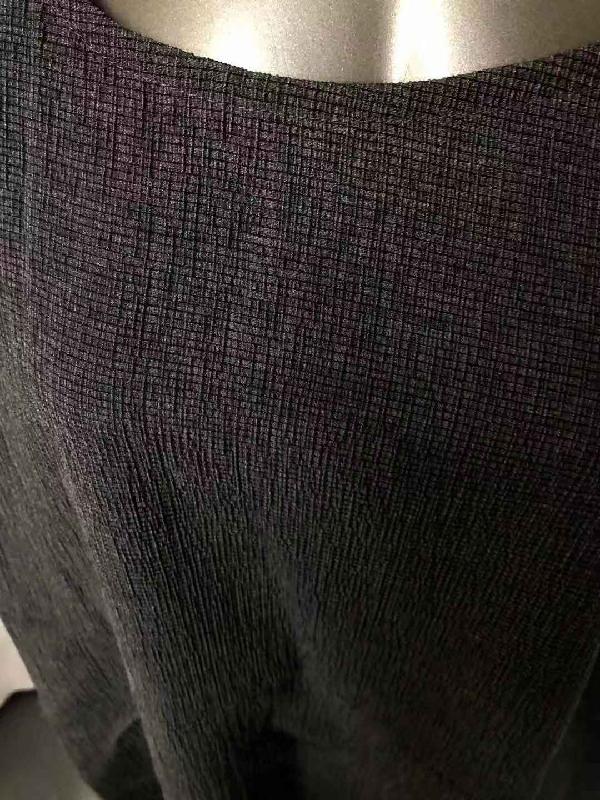 Black Split-joint Round-neck Linen Dress