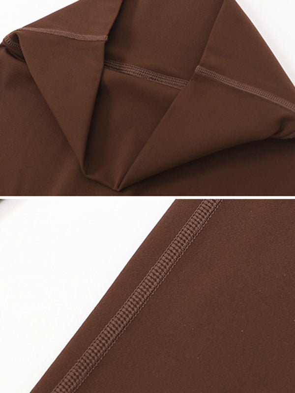 8 Colors High Waisted Solid Color Yoga Leggings