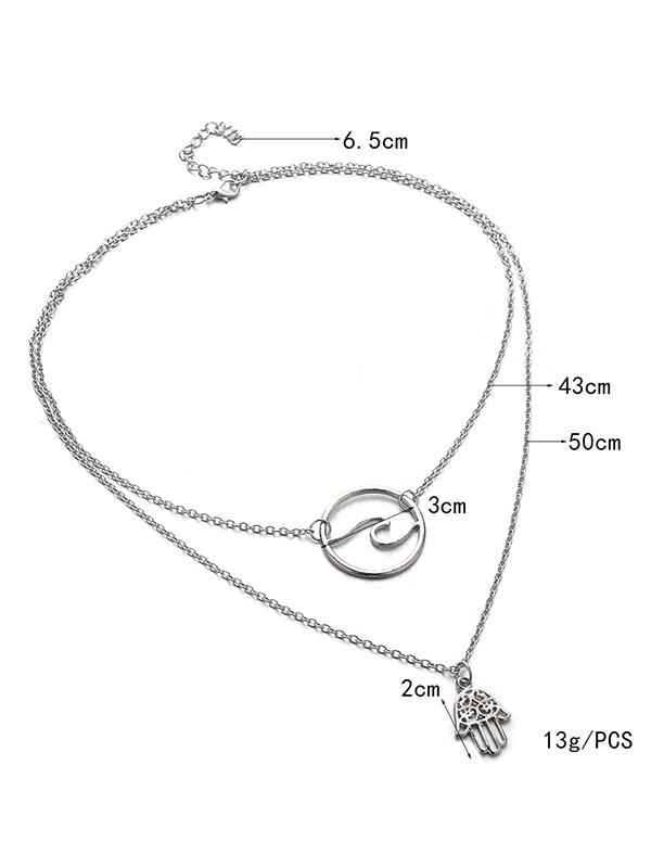 Alloy Silver Fashion Necklaces Accessories