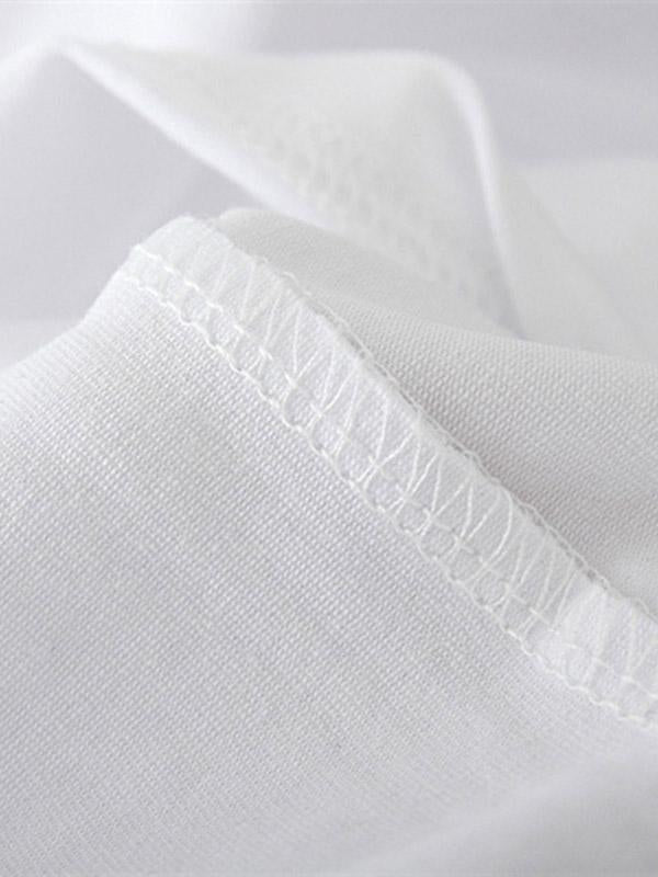 Simple Round-Neck T-Shirts Tops