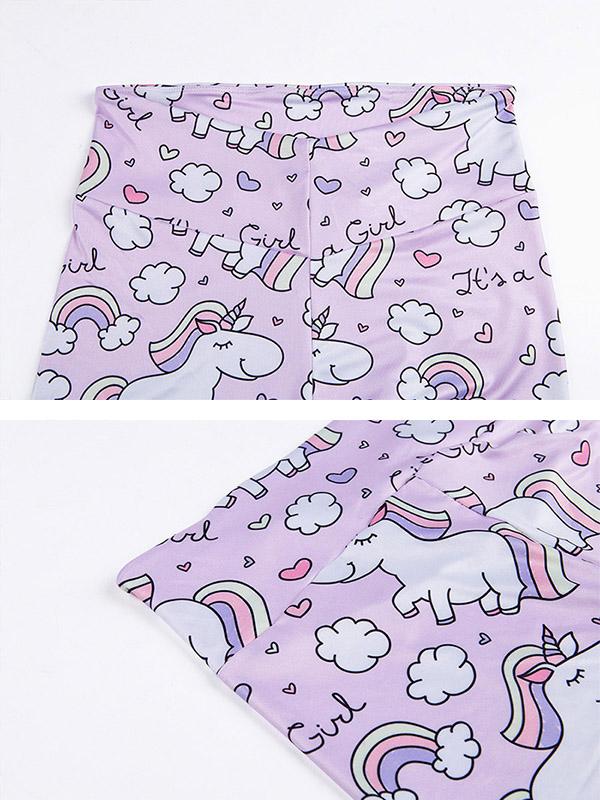 Simple Printed Sports Bra And High Waist Leggings Suits