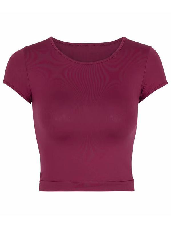 Short Sleeve Solid Wrap Tees