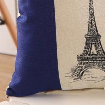 Eiffel Tower Square Pillow Case