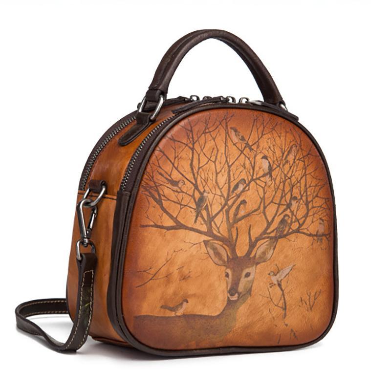 Animal Print Retro Women Shell Bag